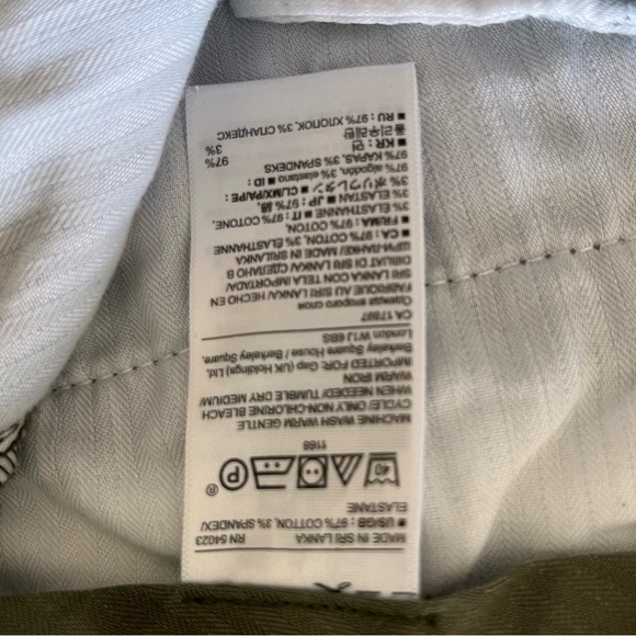 ARMY GREEN BANANA REPUBLIC SHORTS - Picture 6 of 6